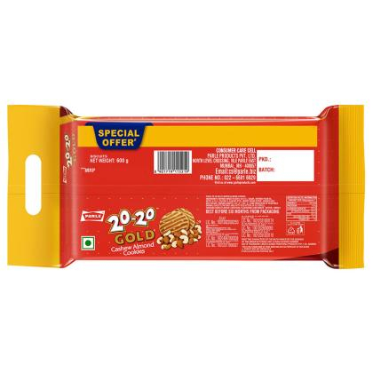 Parle 20-20 Gold Cashew Almond Cookies 600 g